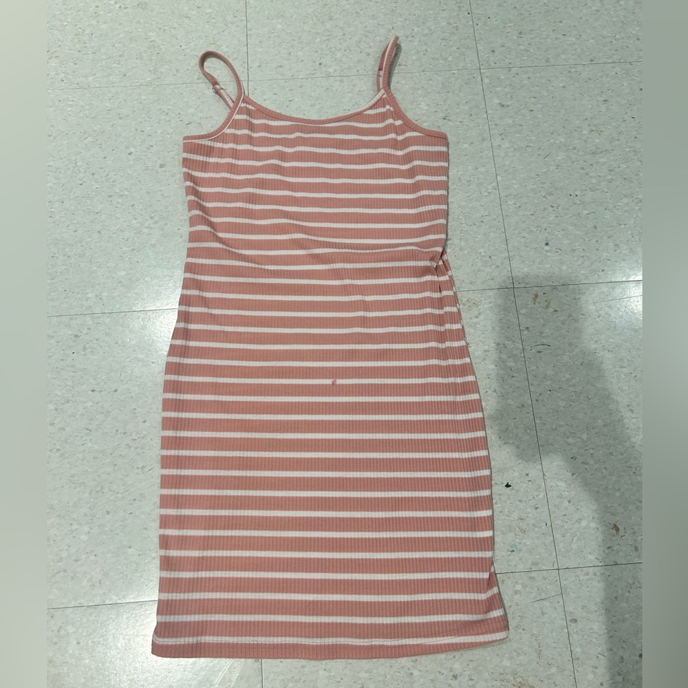 Baby Pink Stripe Dress